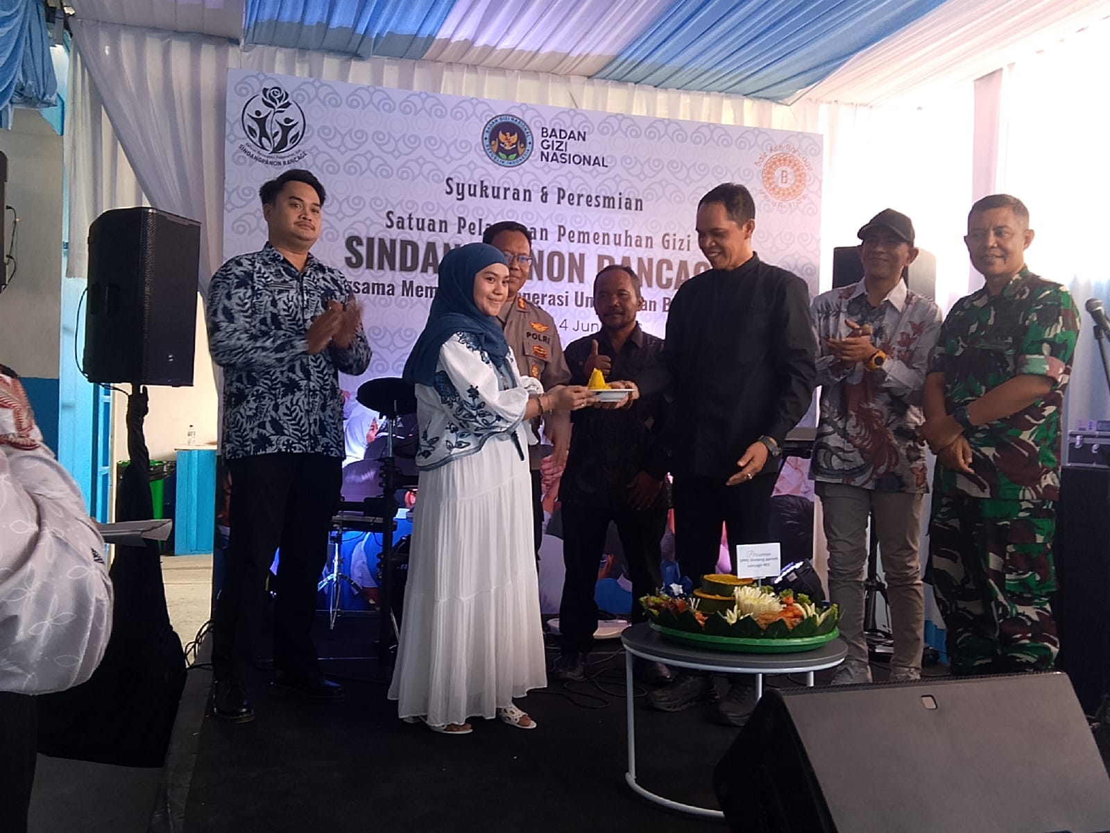 Usung Tema Bersama Membangun Generasi Unggul dan Berkualitas, SPPG Rancage Diresmika