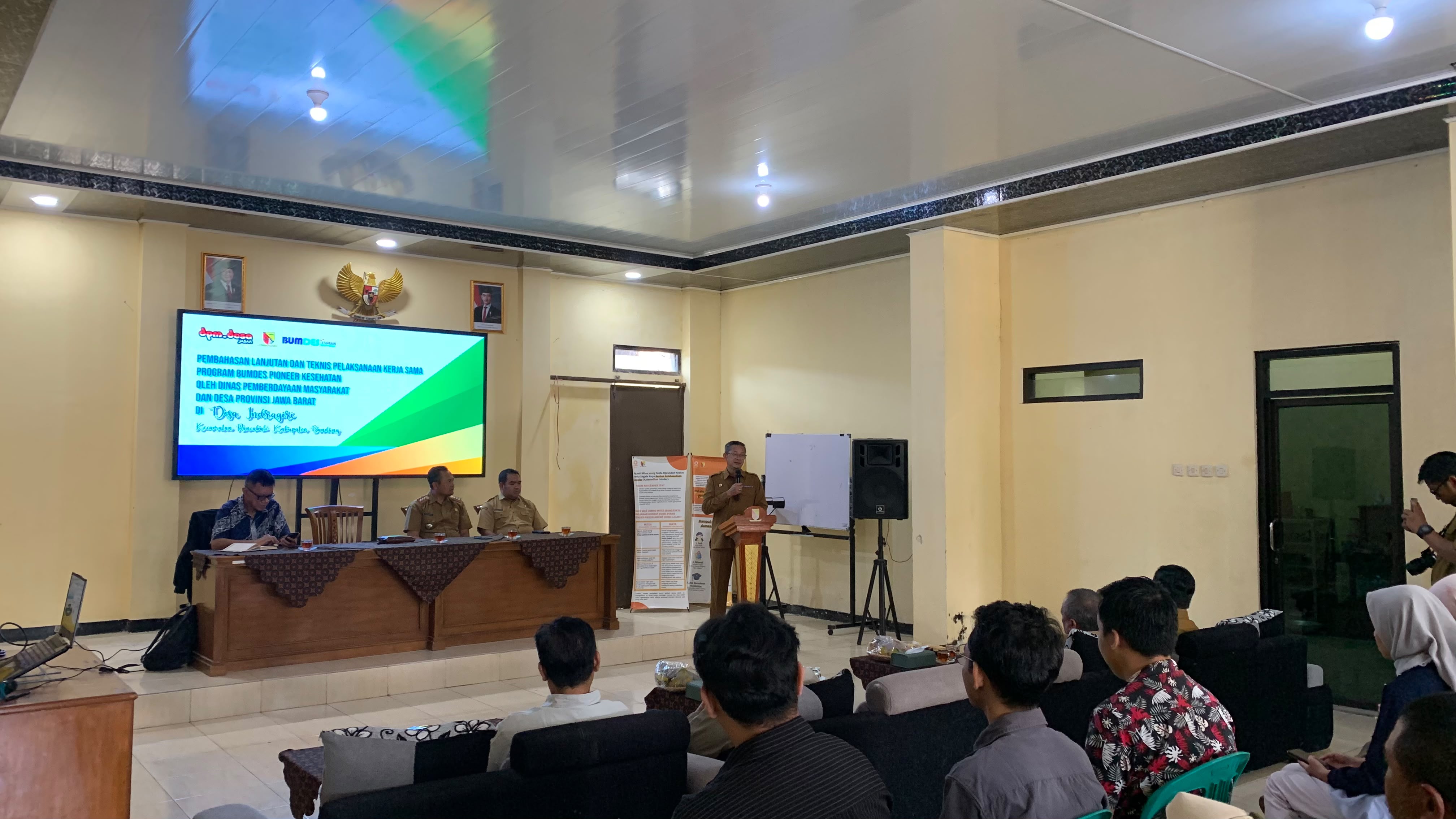 DPMDes Jabar Gelar Teknis Kerjasama Program BUMDes Pioneer Kesehatan di Desa Indragiri