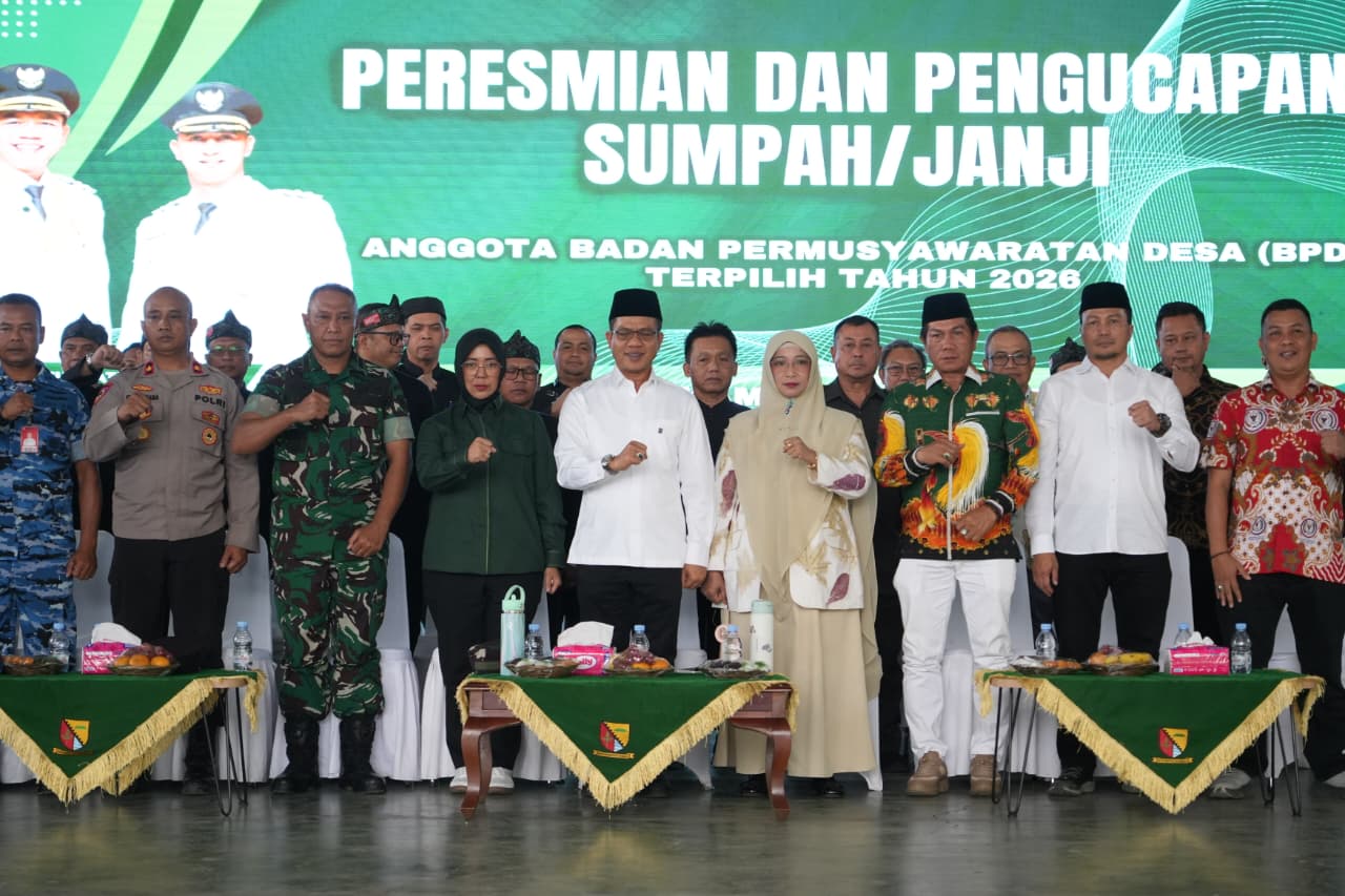 Lantik 911 Anggota BPD, Bupati Dadang Supriatna Titip 3 Misi Besar untuk Desa