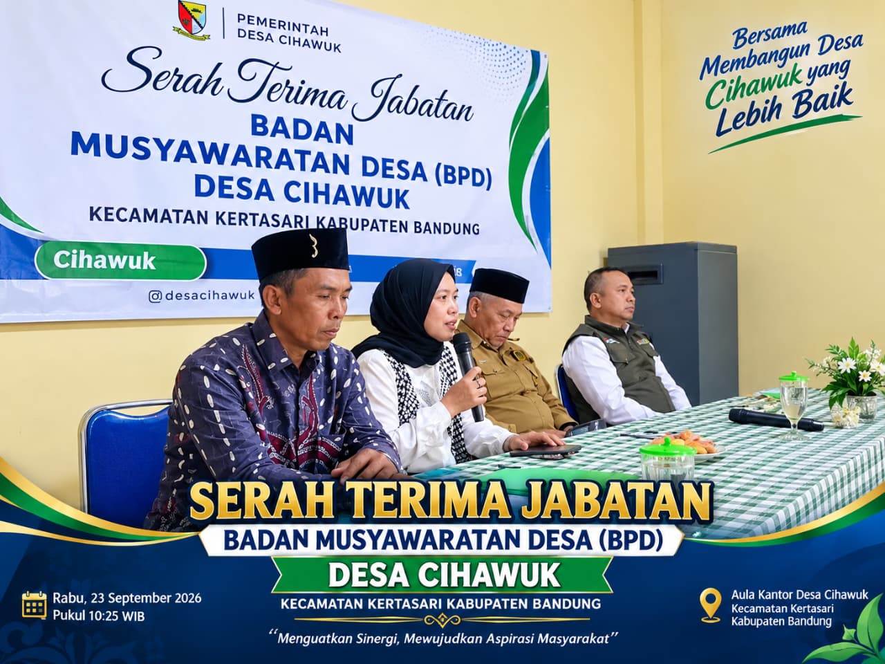 Sertijab BPD Cihawuk: Semangat Baru, Pembangunan Maju