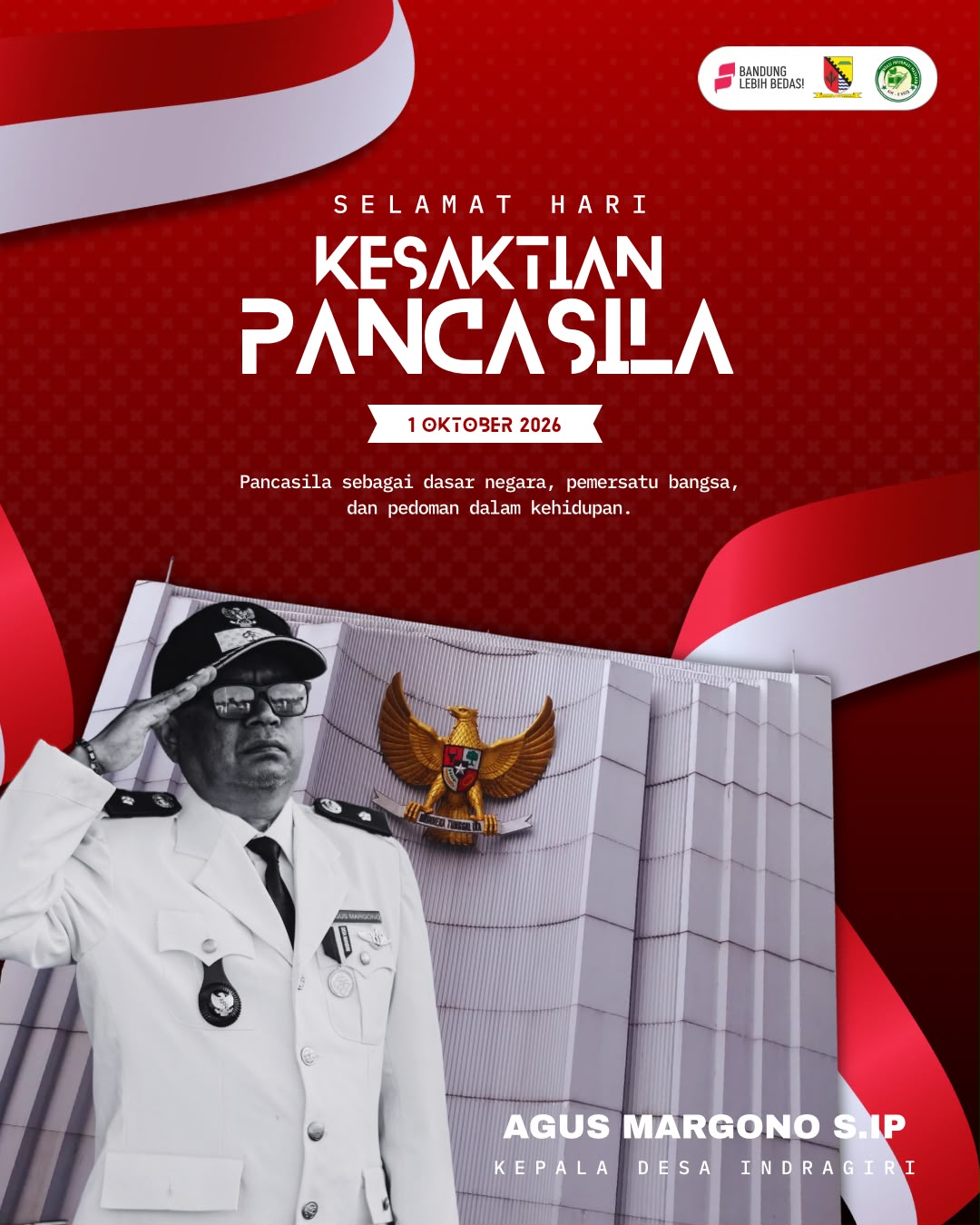 Hari Kesaktian Pancasila: Kades Indragiri Ajak Warga Tanamkan Nilai Kebangsaan sejak Dini