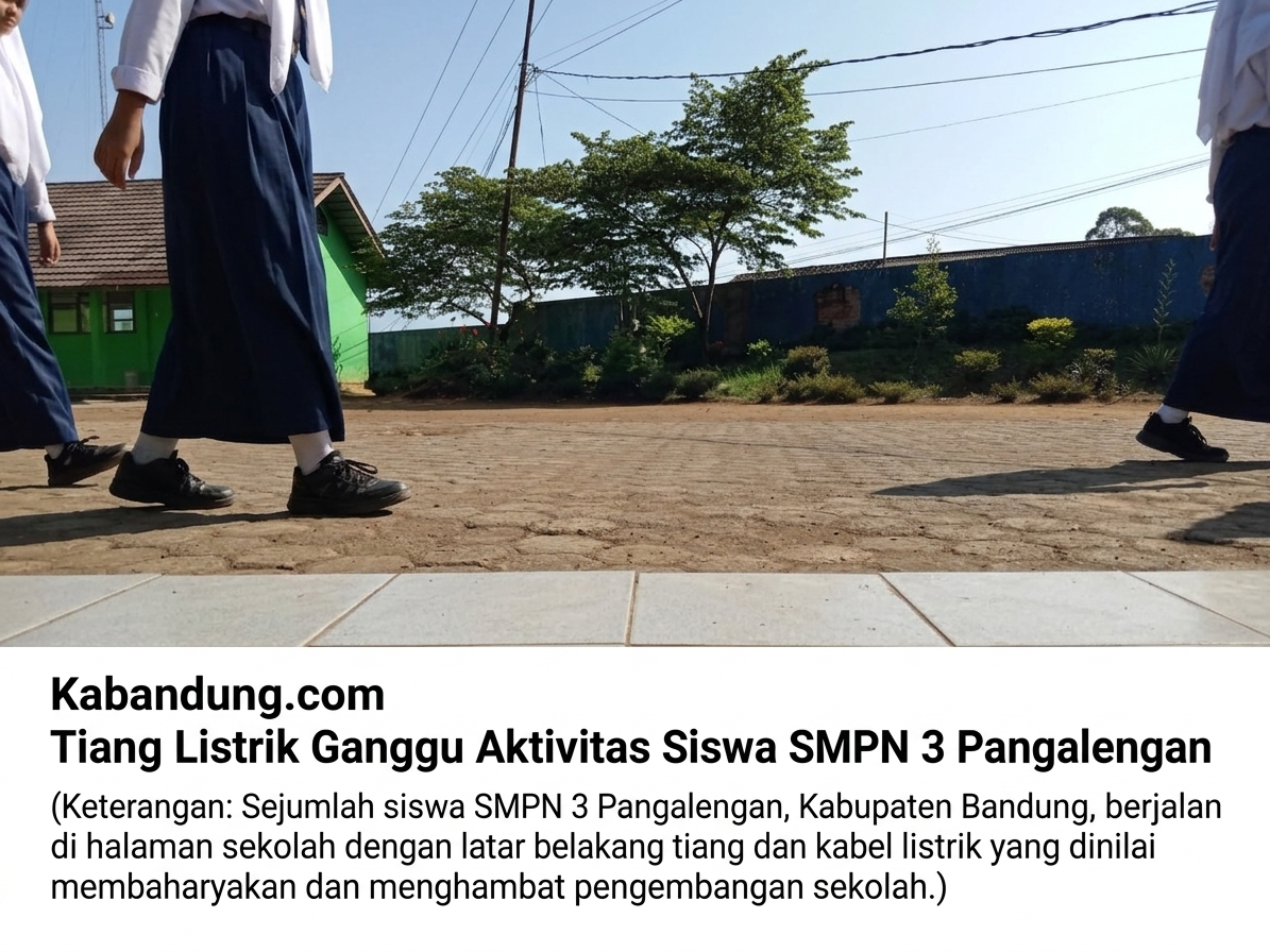 Bahayakan Siswa, SMPN 3 Pangalengan Desak PLN Pindahkan Tiang Listrik